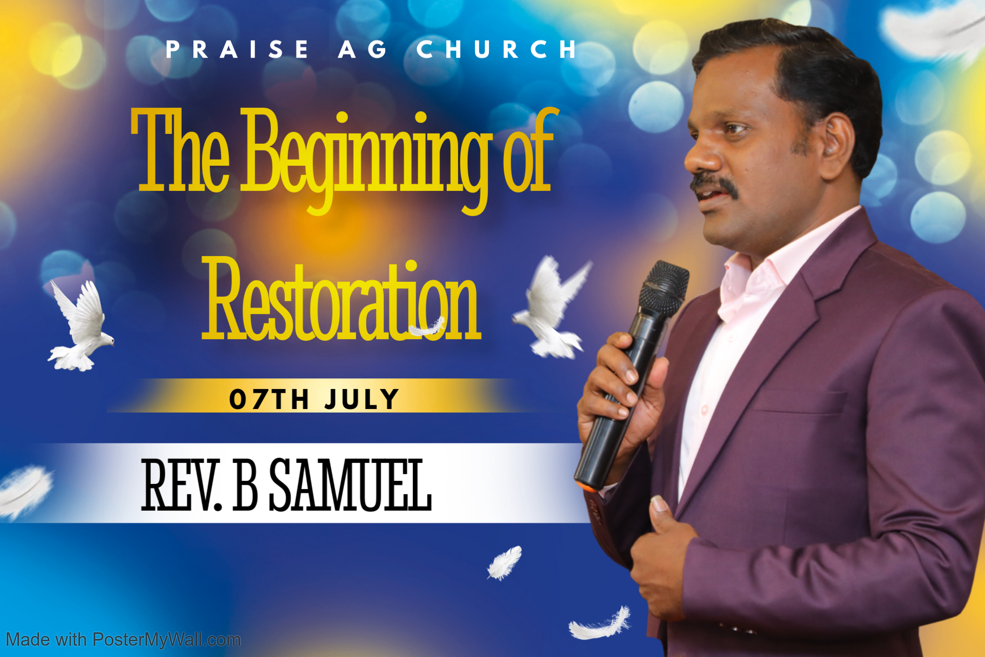 மறுசீரமைப்பின் ஆரம்பம் | The Beginning of Restoration | 07th JUL 2024| Rev. B. Samuel | Praise AG Church| Kolathur